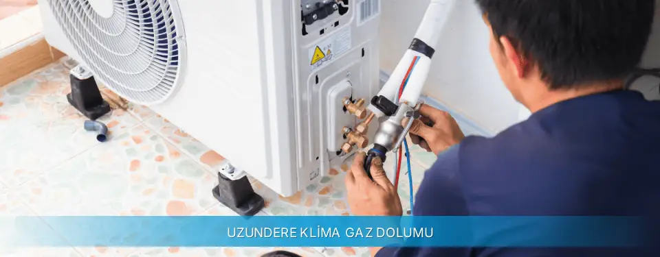 Uzundere İlçemi Gree Klima Gaz Dolumu